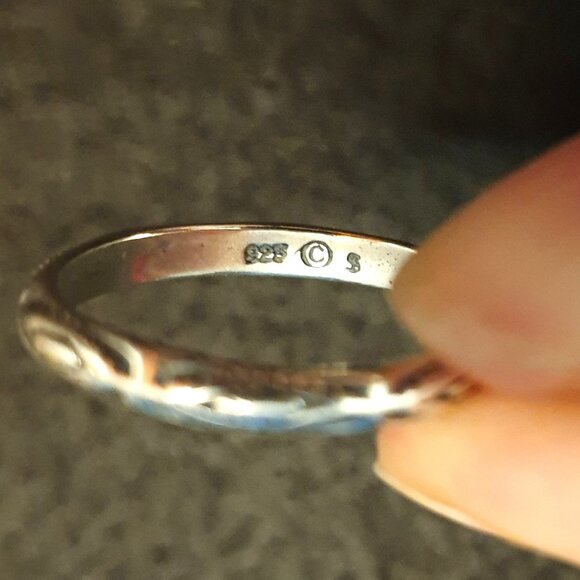 Rare Vintage Silpada 925 Sterling Silver Set of 5 Stackable Band Rings - Picture 8 of 13